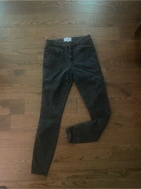Miss Selfridge Black Skinny High-Rise Jeans